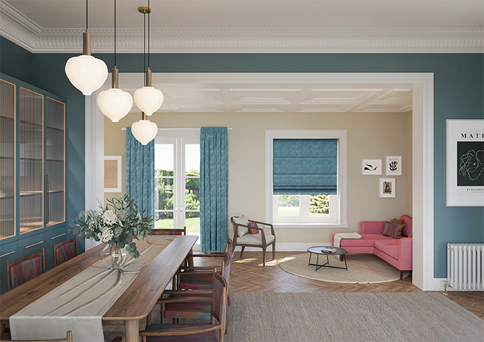 Lapidary, Lapis Lazuli - Twist&Fit Roman Blind - Image 8